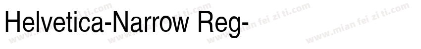 Helvetica-Narrow Reg字体转换